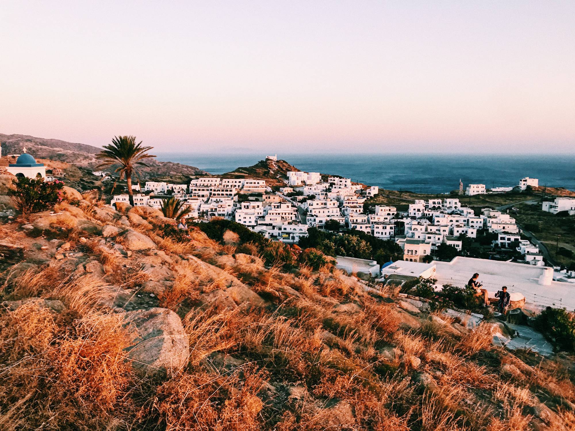 Overlooking city in Greece